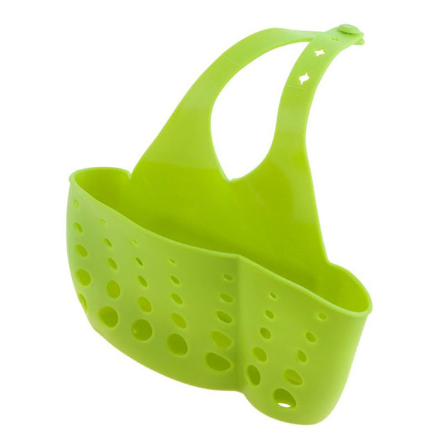 Sink Shelf Soap Sponge Holder Clip Dish Drainer Drying Rack Silicone Storage Basket Bag Bathroom Holder Kitchen Accessories Tool