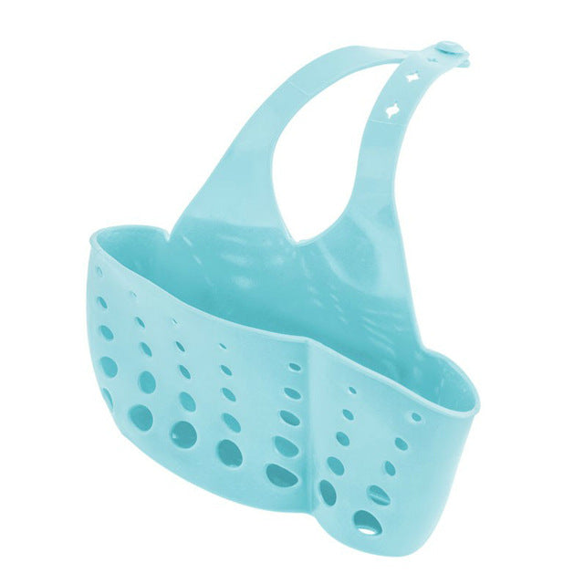 Sink Shelf Soap Sponge Holder Clip Dish Drainer Drying Rack Silicone Storage Basket Bag Bathroom Holder Kitchen Accessories Tool