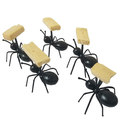 12Pcs/set Mini Ant Fruit Fork Cutlery Plastic Cake Dessert Forks Food Pick Tableware For Party Decoration