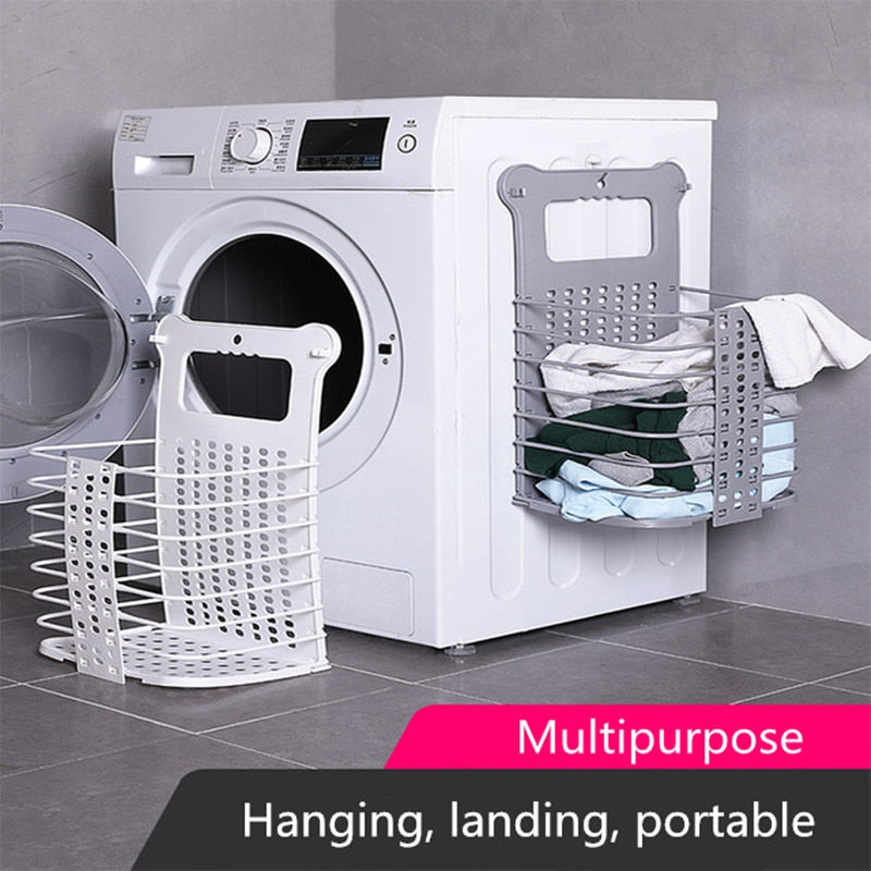 1PCS Foldable Laundry Basket  Portable Dirty Clothes Storage Basket Wall-mounted Clothes Storage Basket Clothes Storage Bucket