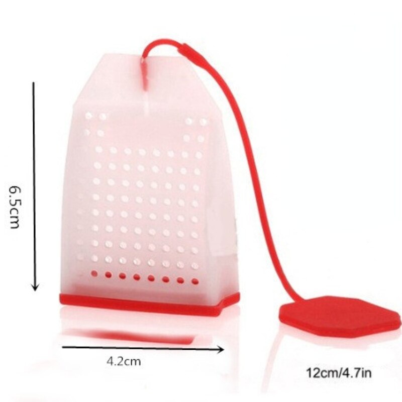 1Pc Silicone Tea Strainer Herbal Spice Infuser Filter Diffuser Kitchen Coffee Tea Tools Random Color Bag Style