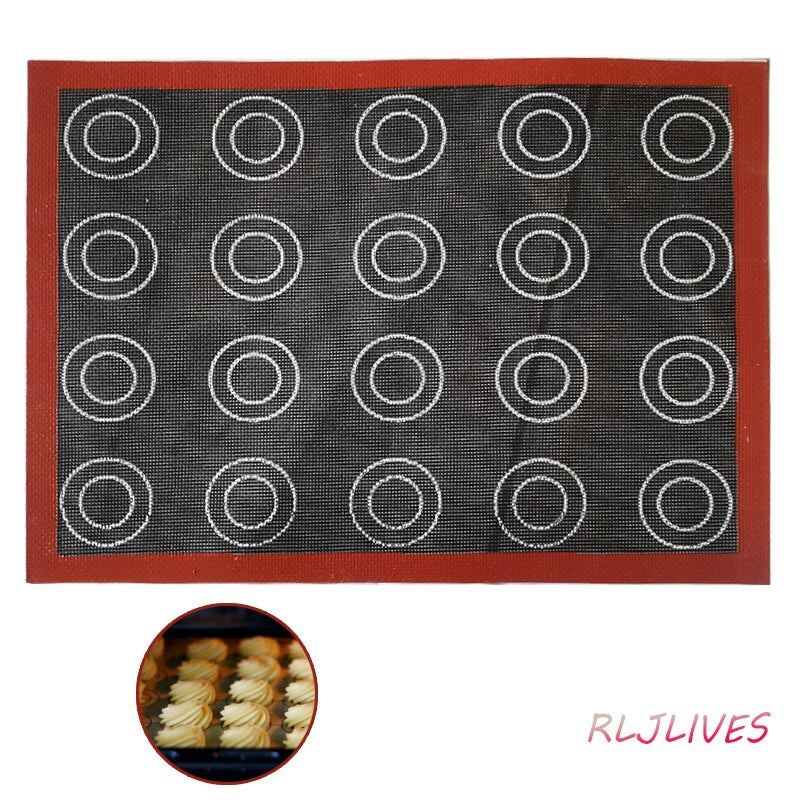 Double Sided Perforated Silicone Baking Mat Non-Stick Oven Sheet Liner Bakery Tool For Cookie Bread Kitchen Bakeware Accessories