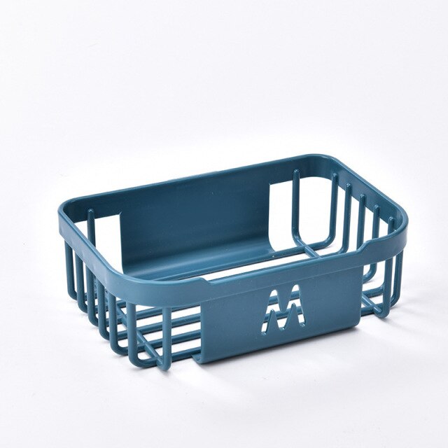 4 Color Mini  Punch-Free Hanging Storage Basket  Plastic Storage Box For Kitchen Bathroom Organizing  Mini Storage Case