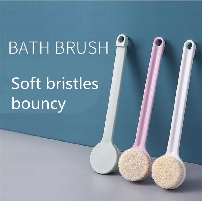 1 Piece Of Bath Towel, Back Rub, Bath Brush, Exfoliating Massage Bathtub Shower Brush SPA Woman Man Skin Care Dry Body Brush