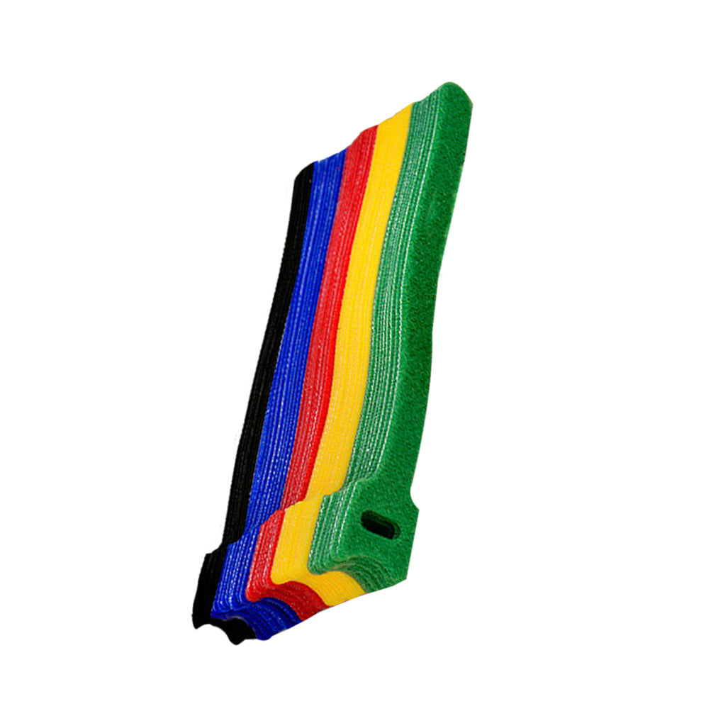 50pcs /100pcs Releasable Cable Ties Colored Plastics Reusable Cable ties Nylon Loop Wrap Zip Bundle Ties T-type Cable Tie Wire